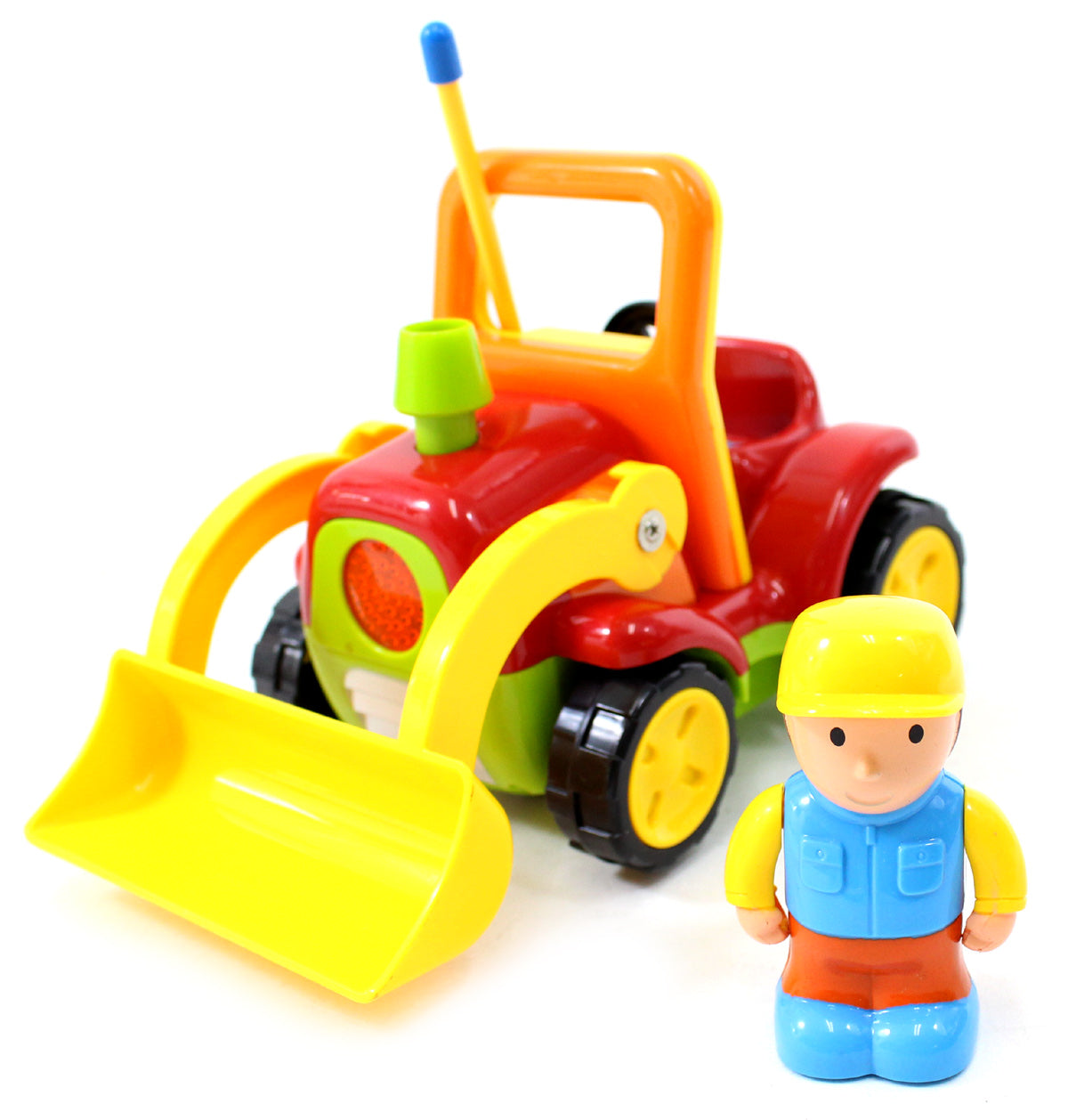 Red RC Cartoon Truck for Toddlers with Lights & Sounds