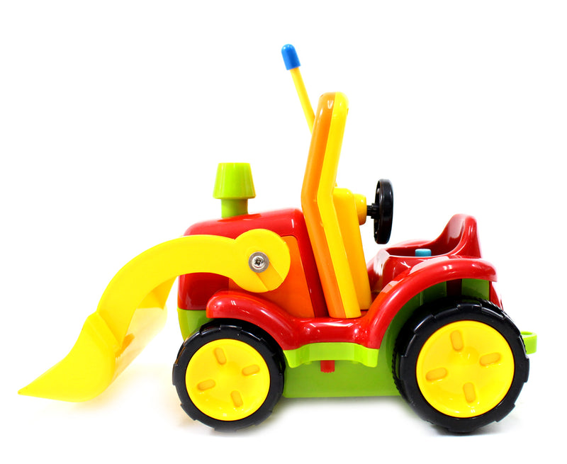 Red RC Cartoon Truck for Toddlers with Lights & Sounds