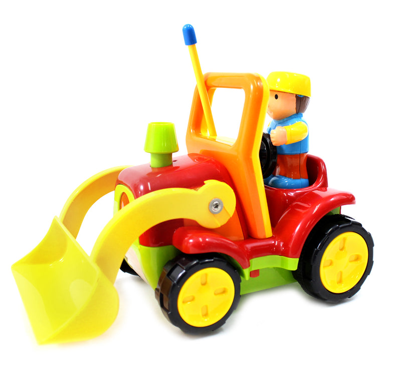 Red RC Cartoon Truck for Toddlers with Lights & Sounds