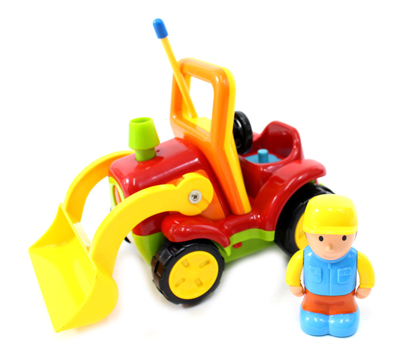 Red RC Cartoon Truck for Toddlers with Lights & Sounds