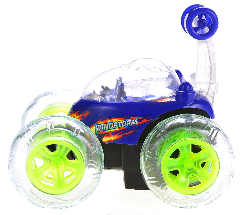 Toy car with 'Windstorm' branding on a white background