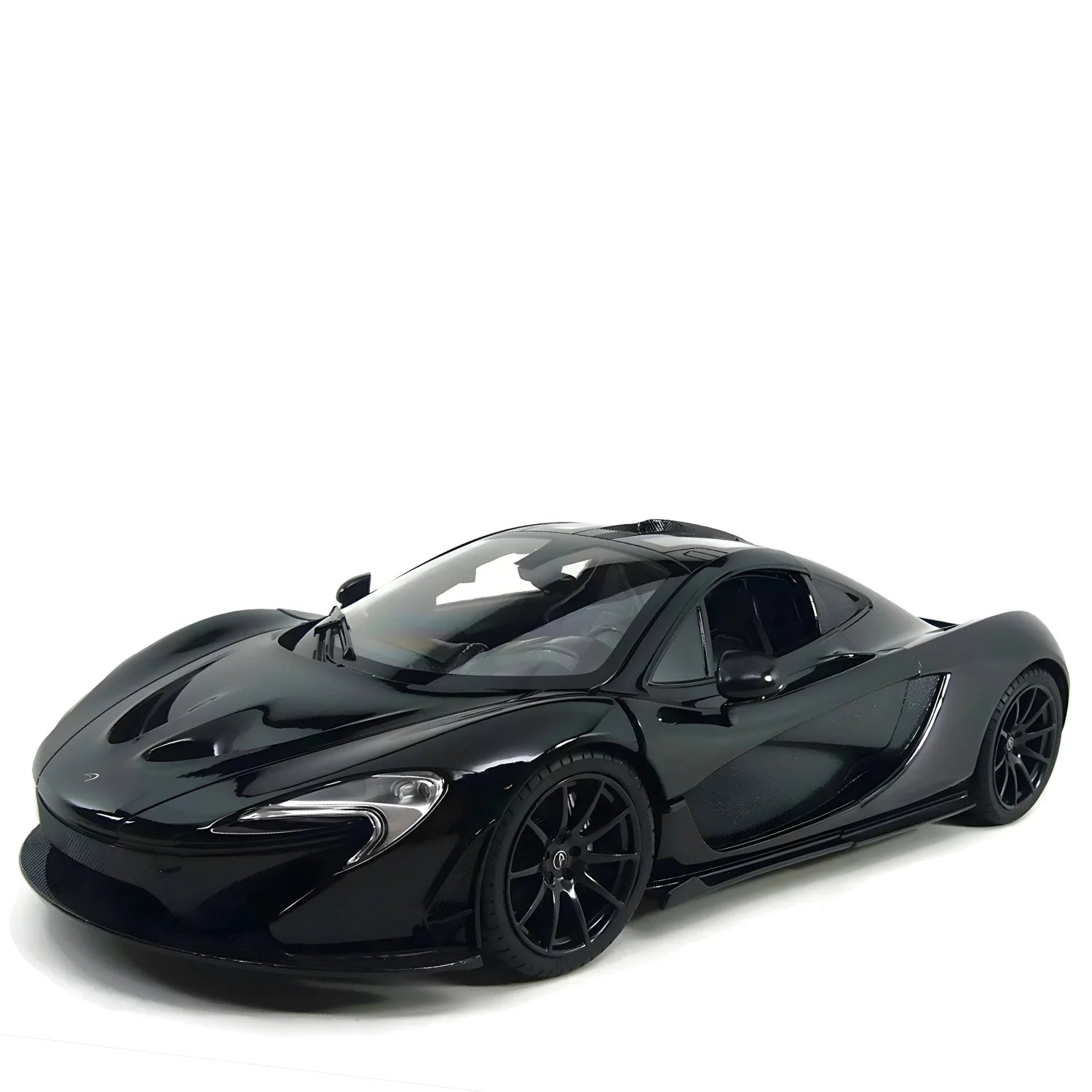 RC McLaren P1 GTR RC 1:14 Scale Sports Car – Black Remote Control Car With Lights & Open Doors