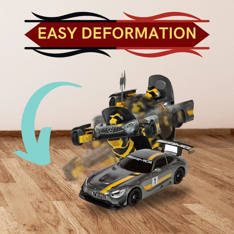 Mercedes Benz RC Car Easy Deformation Feature - Quickly Transforms from Car to Robot.