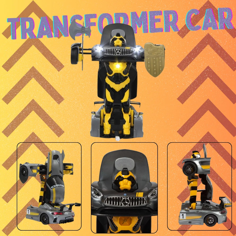 Mercedes Benz RC Car Transformer Features - Remote Control, LED Lights, and Easy Transformation