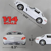 1:14 scale Mercedes-Benz SLS AMG RC car measurements with 13.63 inches in length.