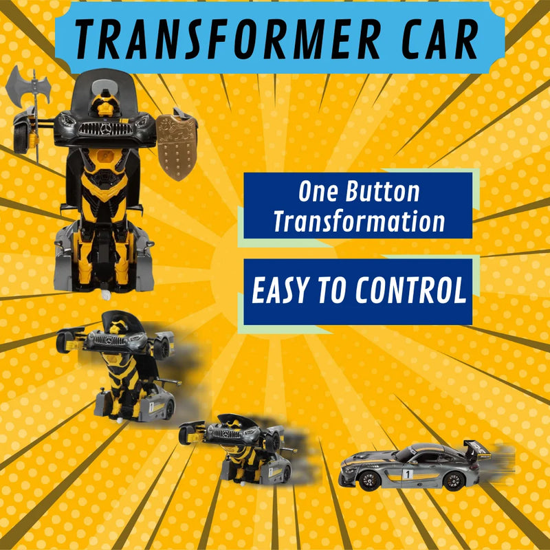 Mercedes Benz RC Transformer Car with Easy Control and One Button Transformation.