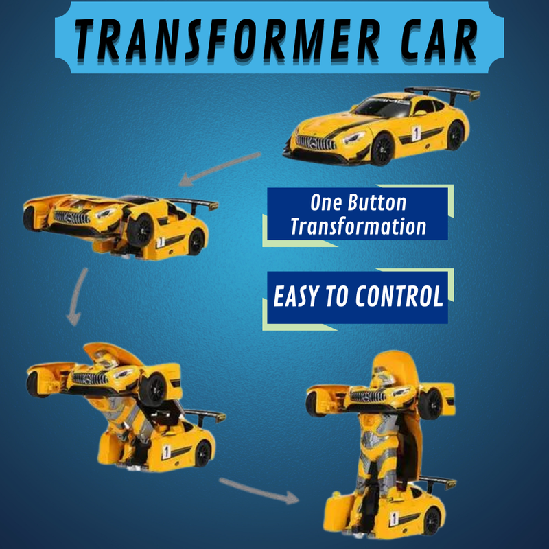 Mercedes-Benz transformer RC car with easy control and one-button transformation feature