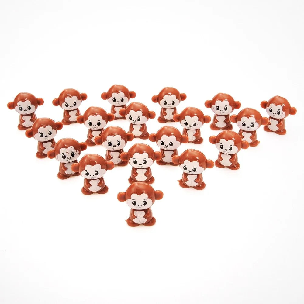 Monkey Balance toy mini monkey figures in various poses, designed for counting and balancing activities