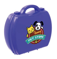 Portable My Little Pony carry case with pet shop logo, perfect for storing pony playset accessories