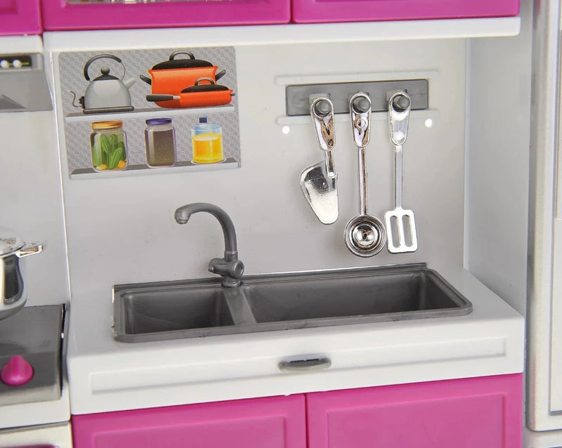 Cabinet Shelves in My Modern Kitchen Playset for Kids - Realistic Toy Storage