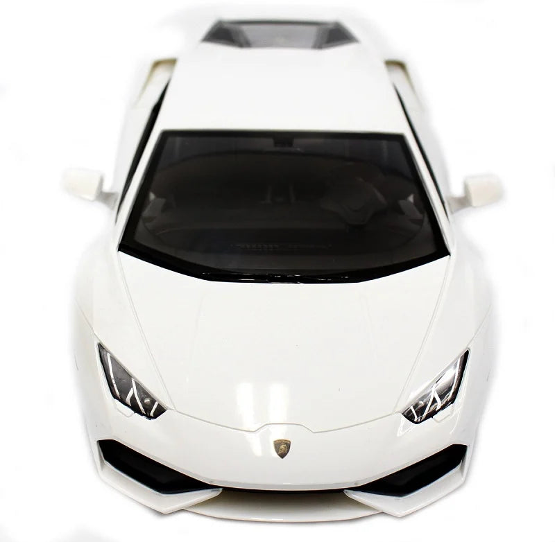 White sports car on a white background