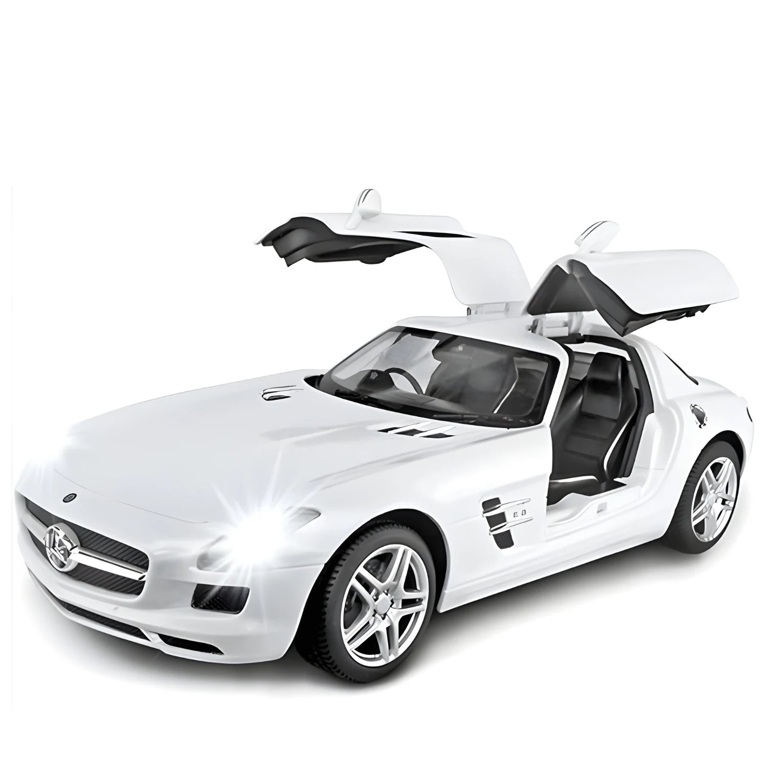 Mercedes Benz RC Car with Open Doors, 1:14 Scale, Radio Controlled, White