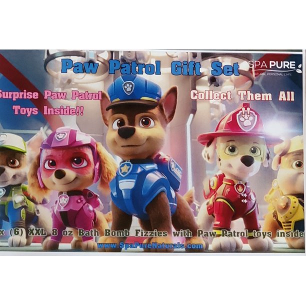 12-Pack Handmade XL Kids Bath Bombs with Surprise Paw Patrol Figures