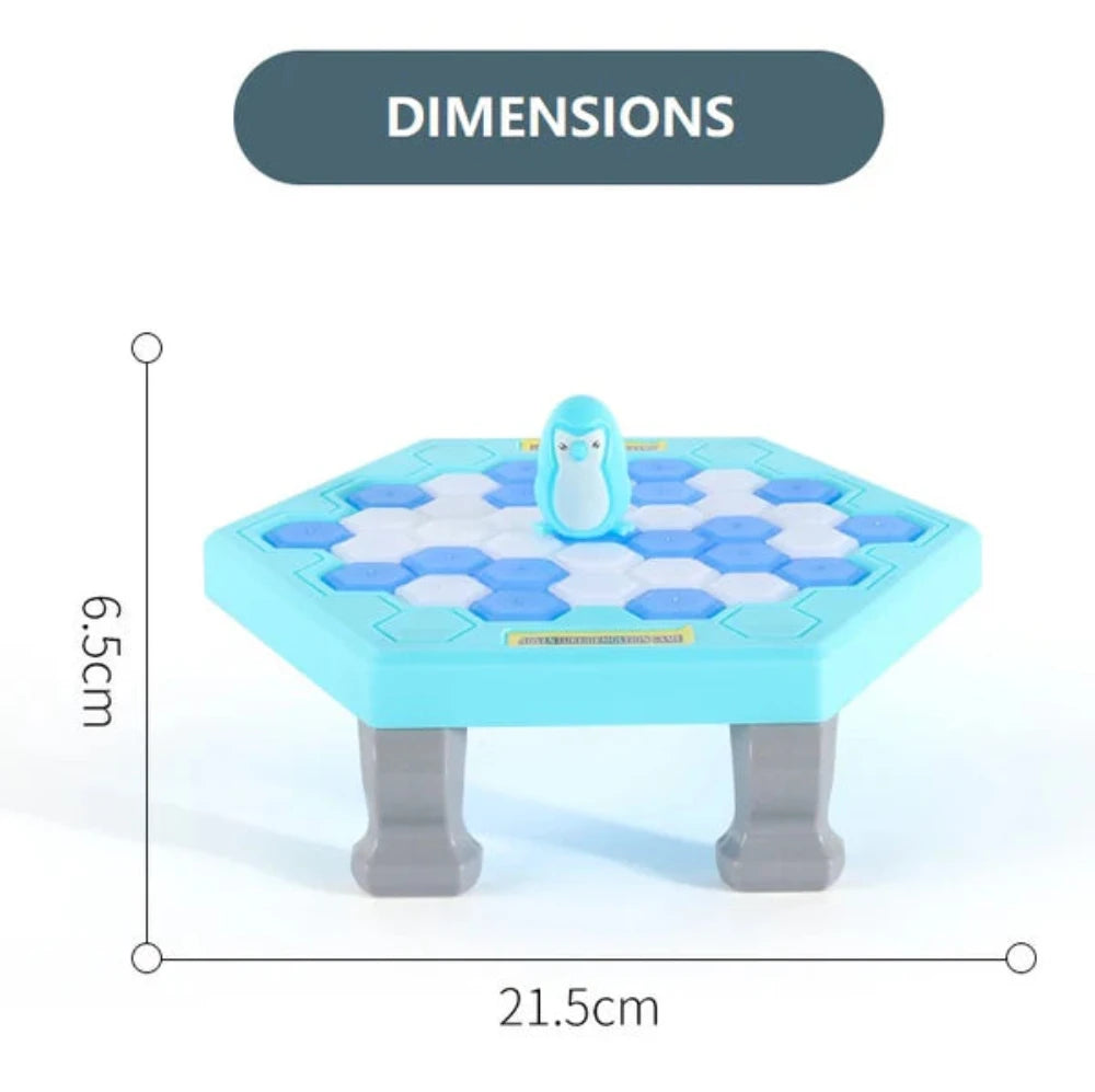 Penguin Icebreaker Game Dimensions - Compact and kid-friendly size for easy setup and play.