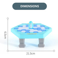 Penguin Icebreaker Game Dimensions - Compact and kid-friendly size for easy setup and play.