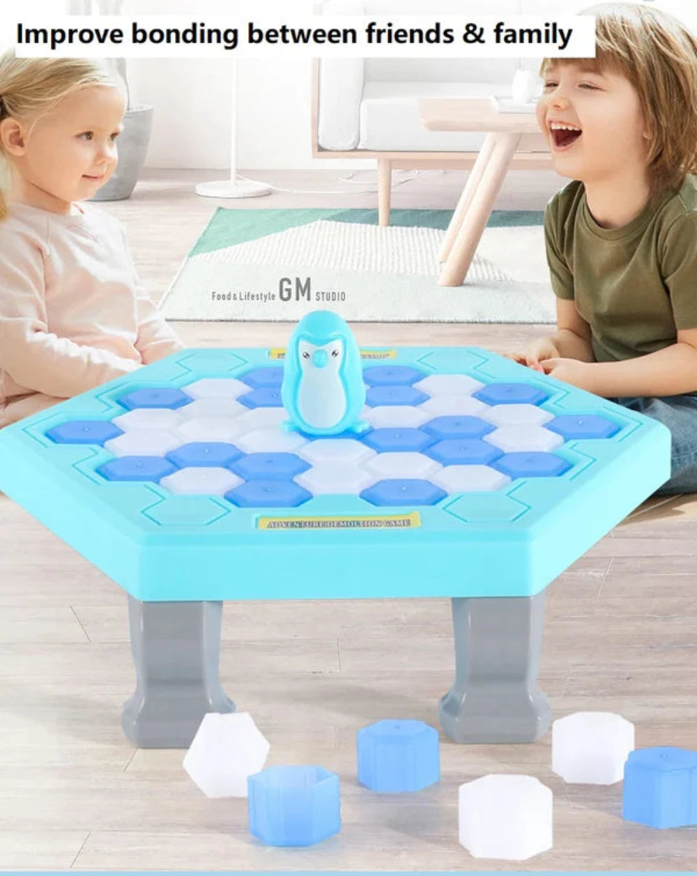 Penguin Icebreaker Game - Encourages bonding and interactive fun among family and friends.