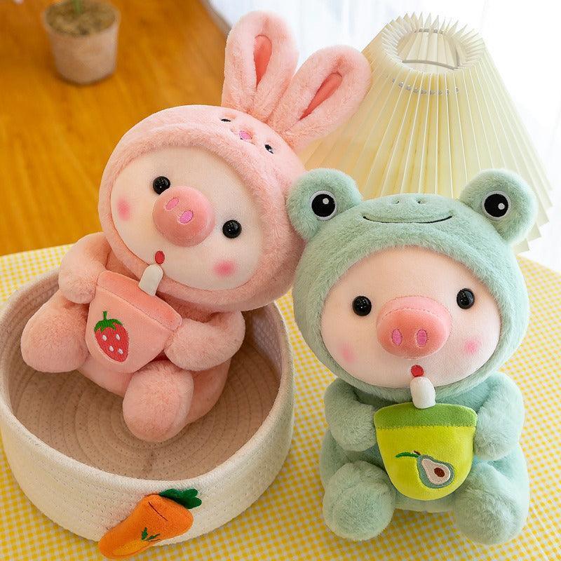 Cute Piggy Boba Plush – Must-Have for Stuffed Animal Lovers