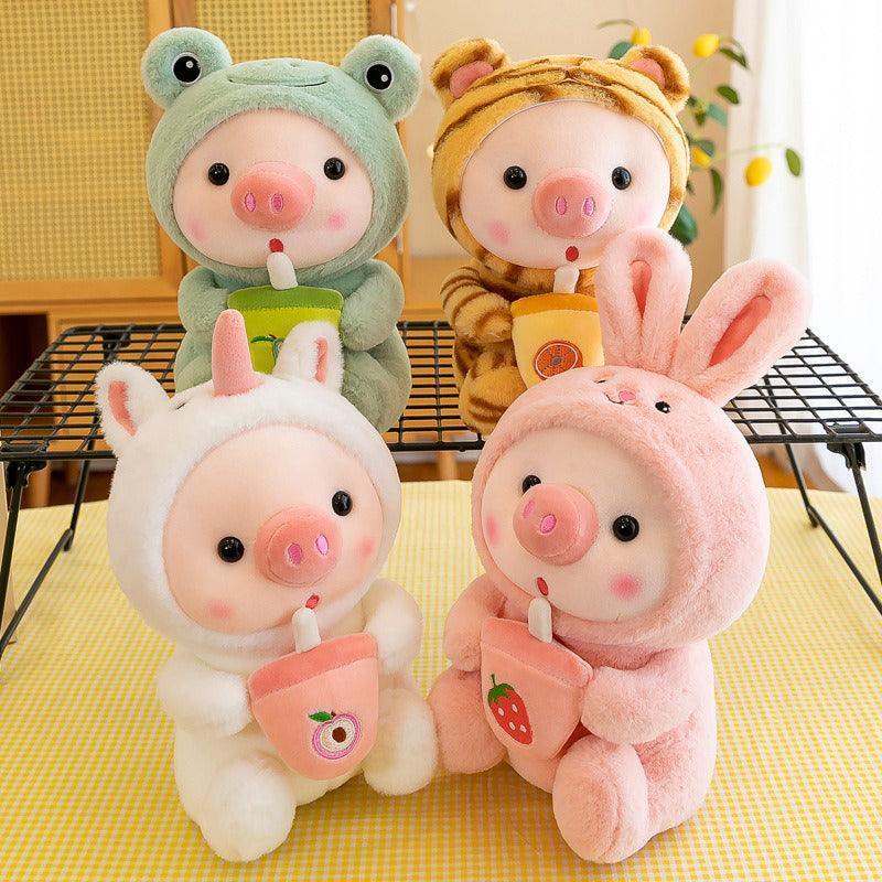 Cute Piggy Boba Plush – Must-Have for Stuffed Animal Lovers