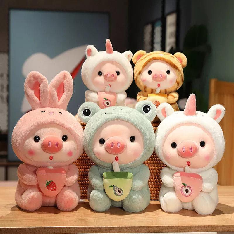 Cute Piggy Boba Plush – Must-Have for Stuffed Animal Lovers