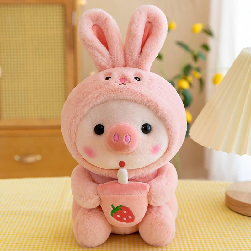 Cute Piggy Boba Plush – Must-Have for Stuffed Animal Lovers