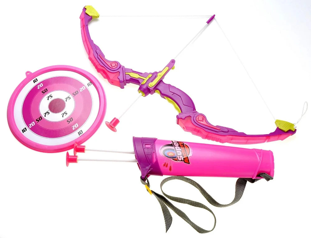 Childrens Archery Bow and Arrow Set Pink