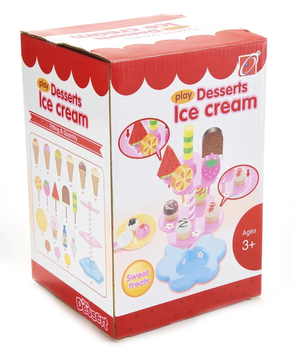 Sweet Treats Ice Cream and Desserts Tower Play Set – Fun and Colorful Treats for Kids