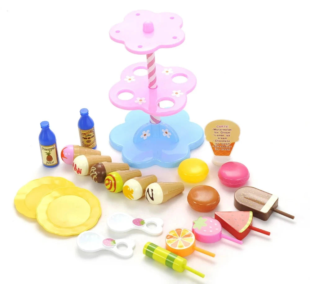 Sweet Treats Ice Cream and Desserts Tower Play Set – Fun and Colorful Treats for Kids