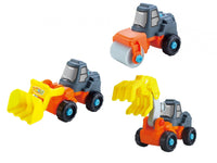 3-in-1 Take-A-Part Construction Toy Truck – Bulldozer, Excavator, Roller with Power Tool