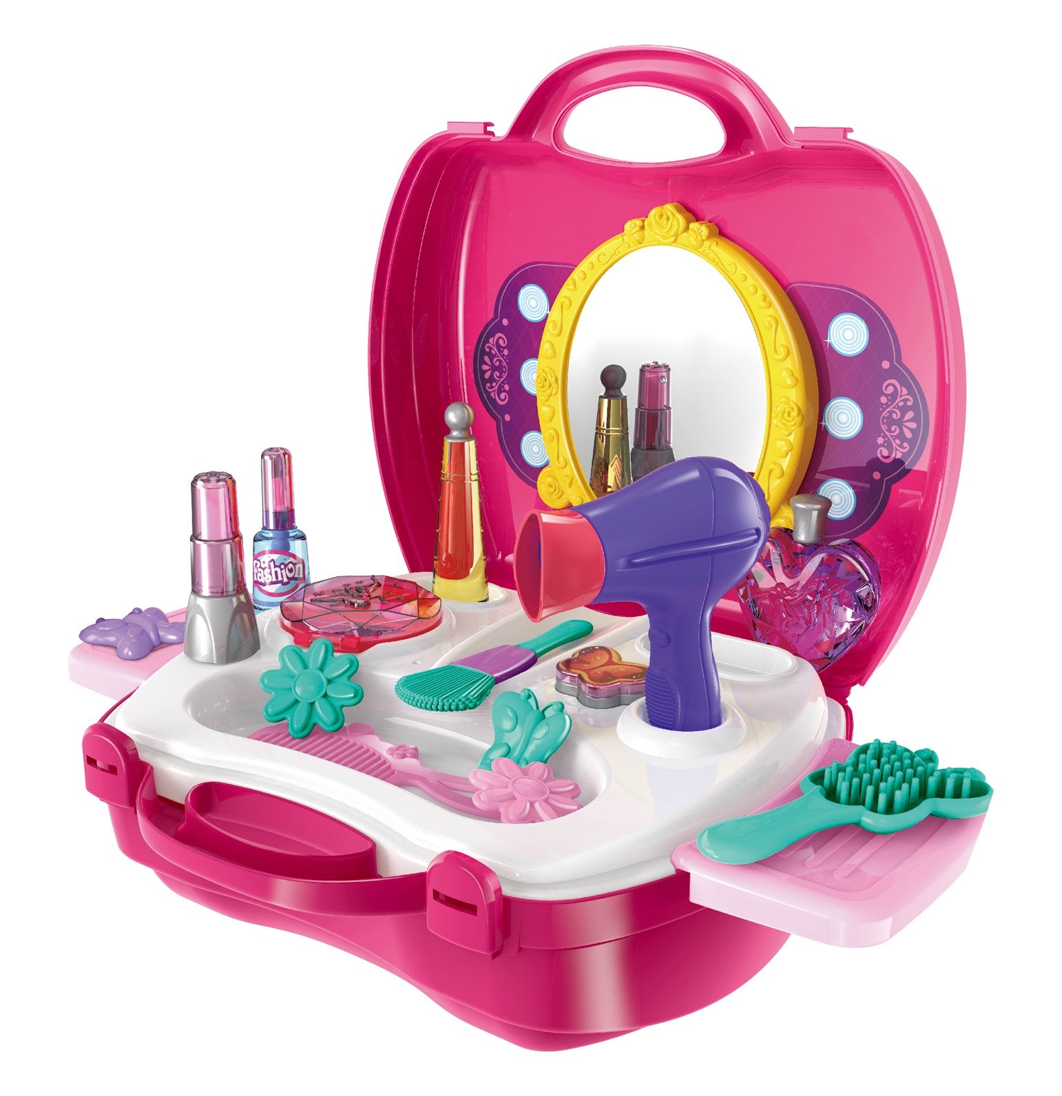 21-Piece Makeup Playset for Kids – Beauty Play Set with Play Makeup Kit