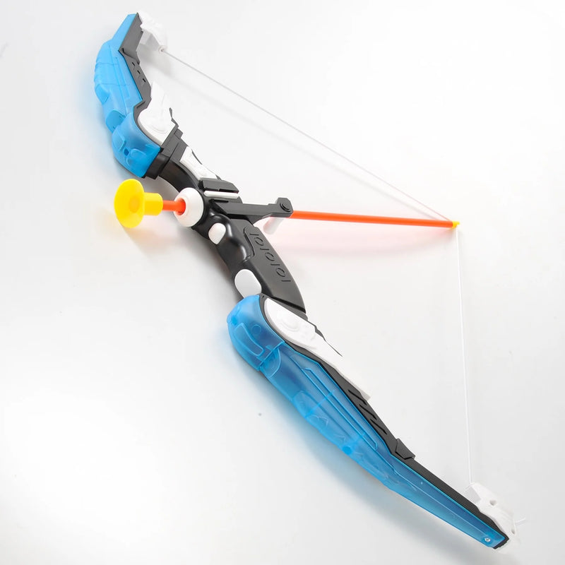 LED Light Up Archery Toy Bow & Arrow Set with Suction Cup Arrows – Blue