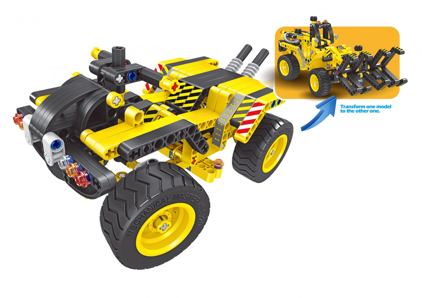 301-Piece STEM Building Blocks Construction Kit – Bulldozer Brick Set for Kids