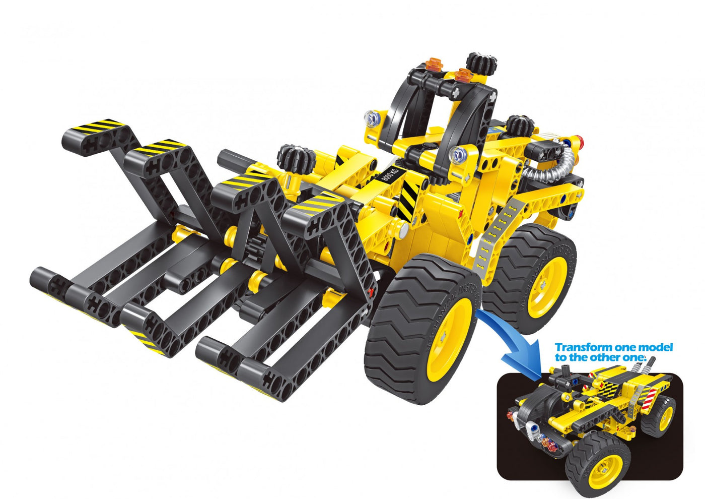 301-Piece STEM Building Blocks Construction Kit – Bulldozer Brick Set for Kids