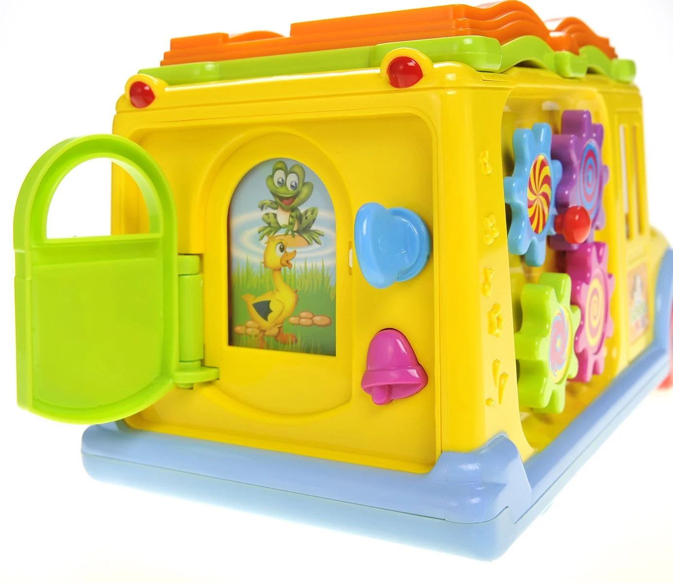 Interactive School Bus Toy for Kids with Flashing Lights & Sounds – Fun Educational Play