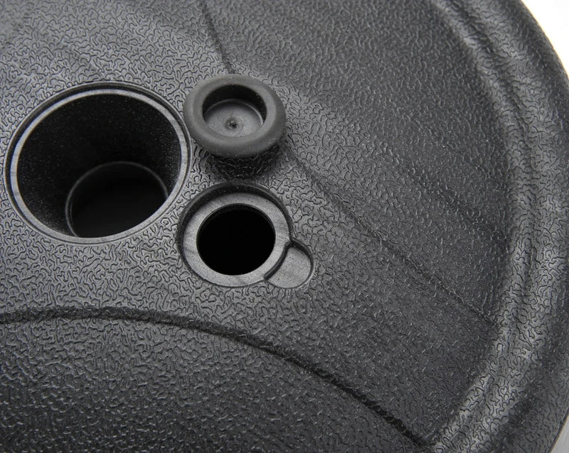 Close-up of the base for the kids punching bag with stand, designed for safe play