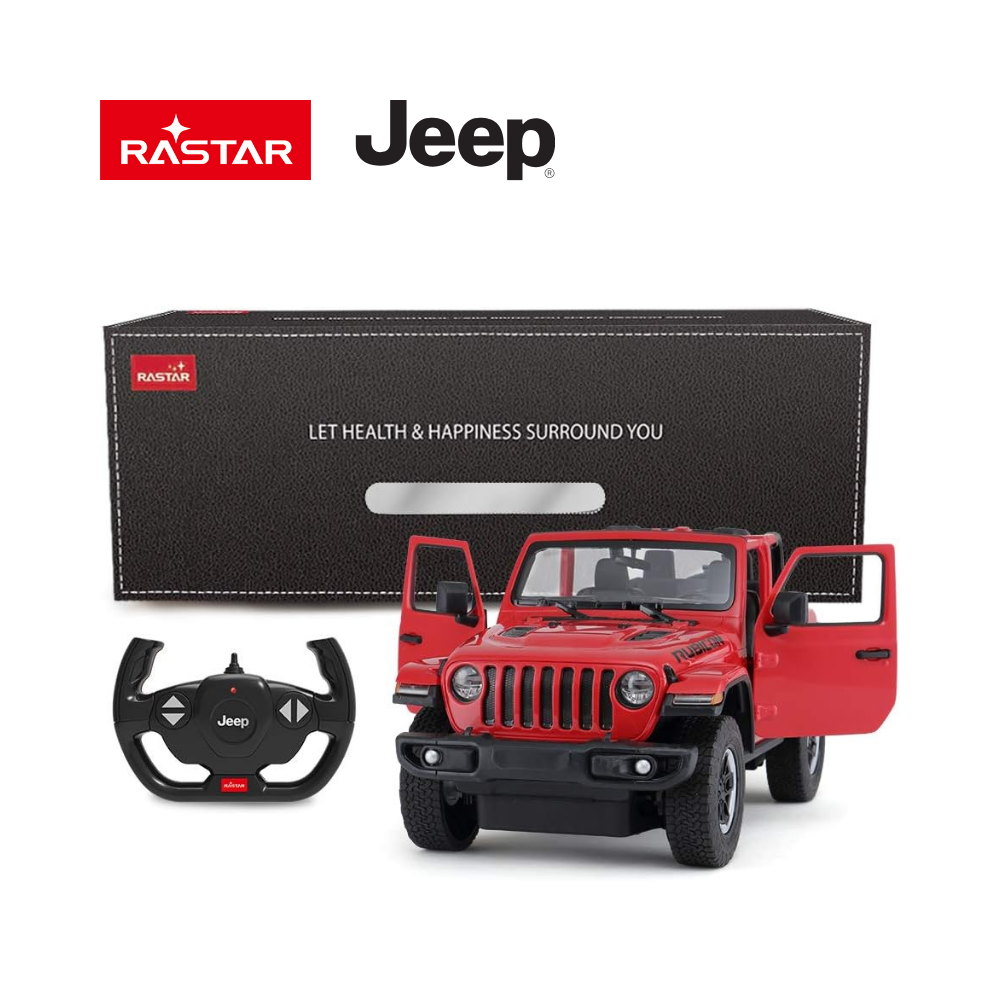 1:14 Scale RC Jeep Wrangler 4x4 Off-Road Fun Remote Control Car – Red