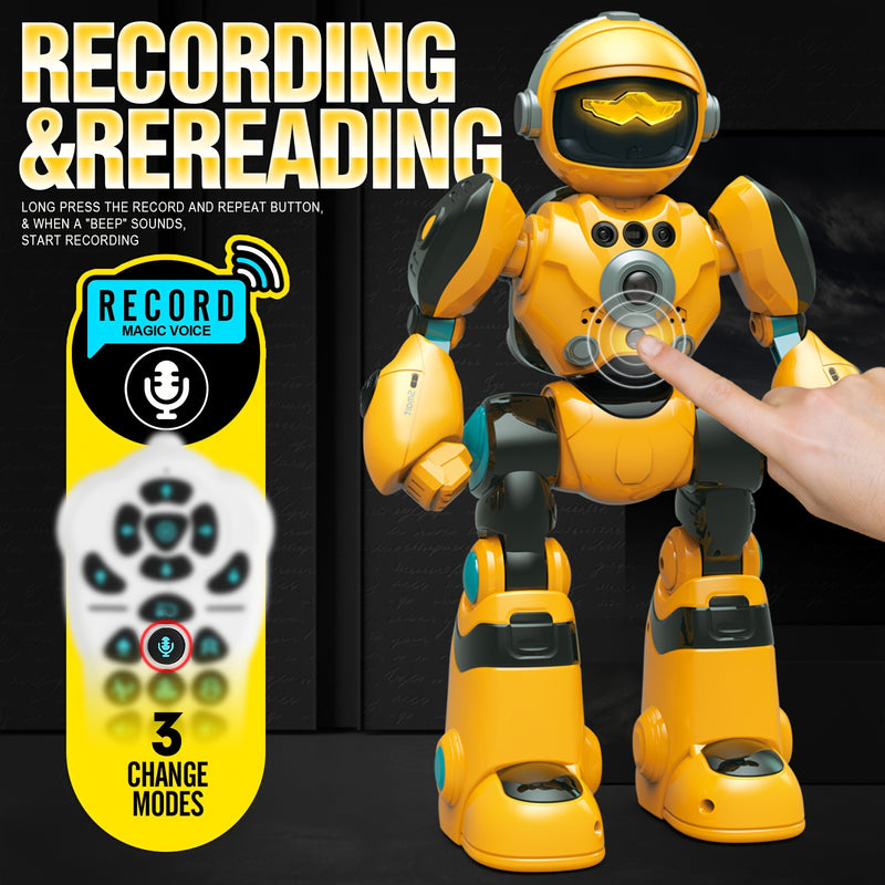 Record and reread feature on AI intelligent voice robot with 3 change modes