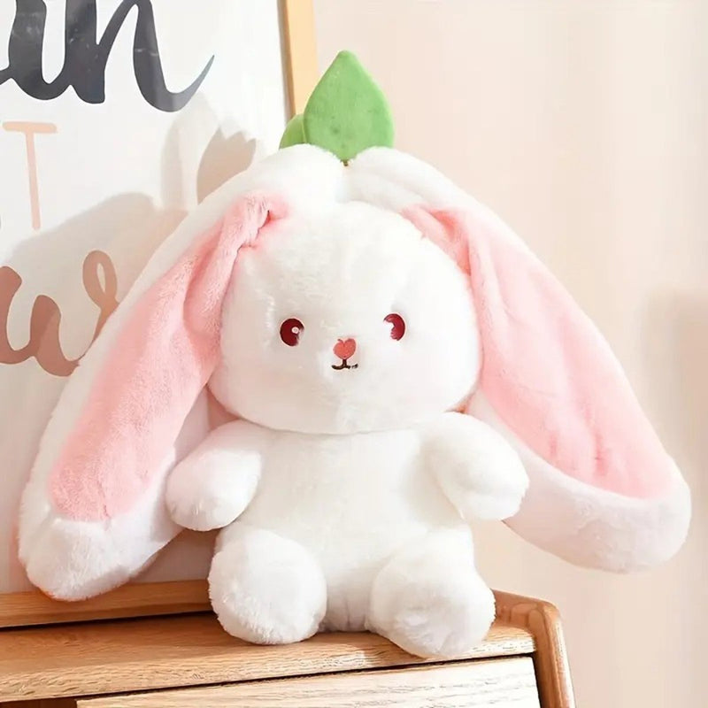 Strawberry Carrot Bunny Plush – Soft Gift Toy for Girls and Kids