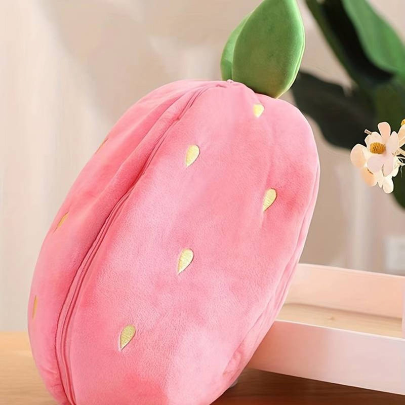 Strawberry Carrot Bunny Plush – Soft Gift Toy for Girls and Kids