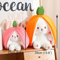 Strawberry Carrot Bunny Plush – Soft Gift Toy for Girls and Kids