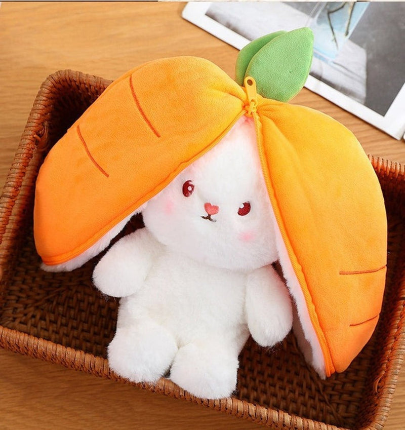 Strawberry Carrot Bunny Plush – Soft Gift Toy for Girls and Kids
