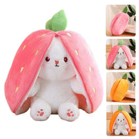 Strawberry Carrot Bunny Plush – Soft Gift Toy for Girls and Kids