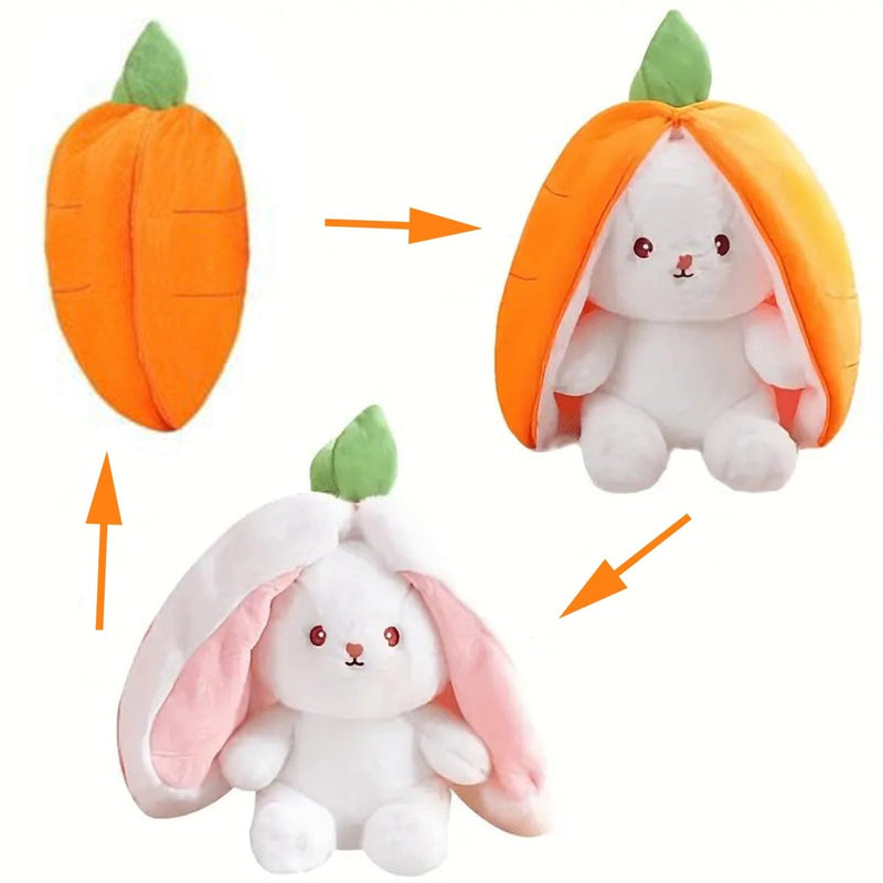 Strawberry Carrot Bunny Plush – Soft Gift Toy for Girls and Kids