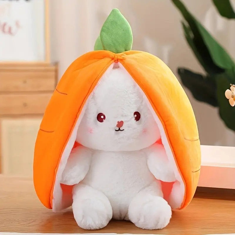 Strawberry Carrot Bunny Plush – Soft Gift Toy for Girls and Kids