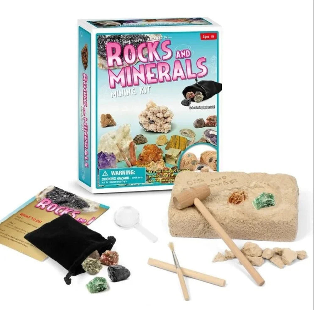 Gem Digging Kit for Kids – Rocks and Minerals Excavation Toy, Fun STEM Learning Activity
