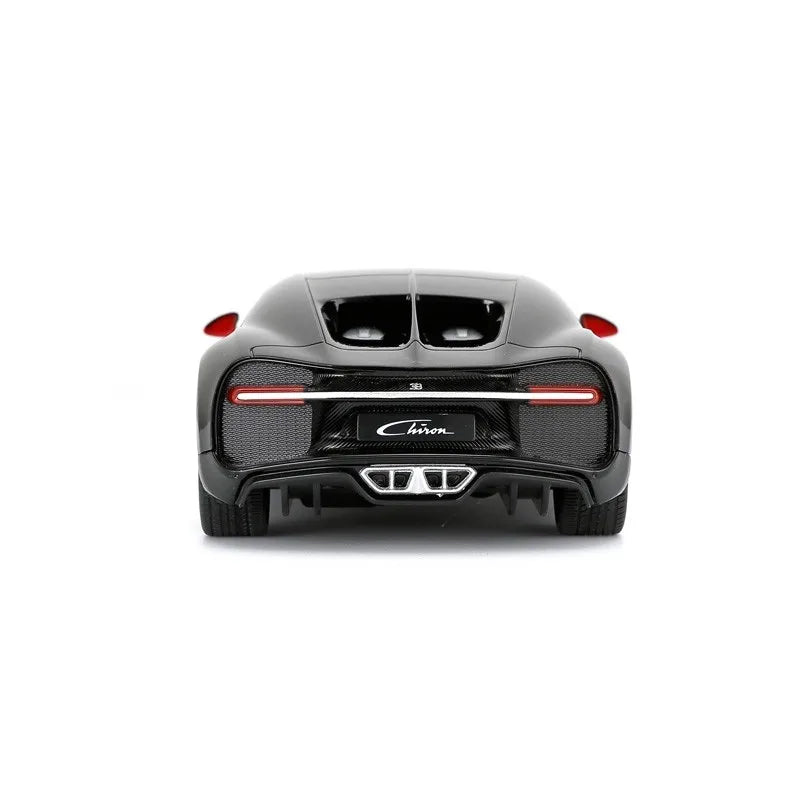 Back view of a luxury car on a white background