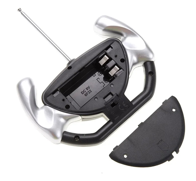 Golf club head with black interior and silver exterior on a white background