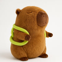 Soft Capybara Plush Toy with Turtle Backpack – Kid-Friendly Gift