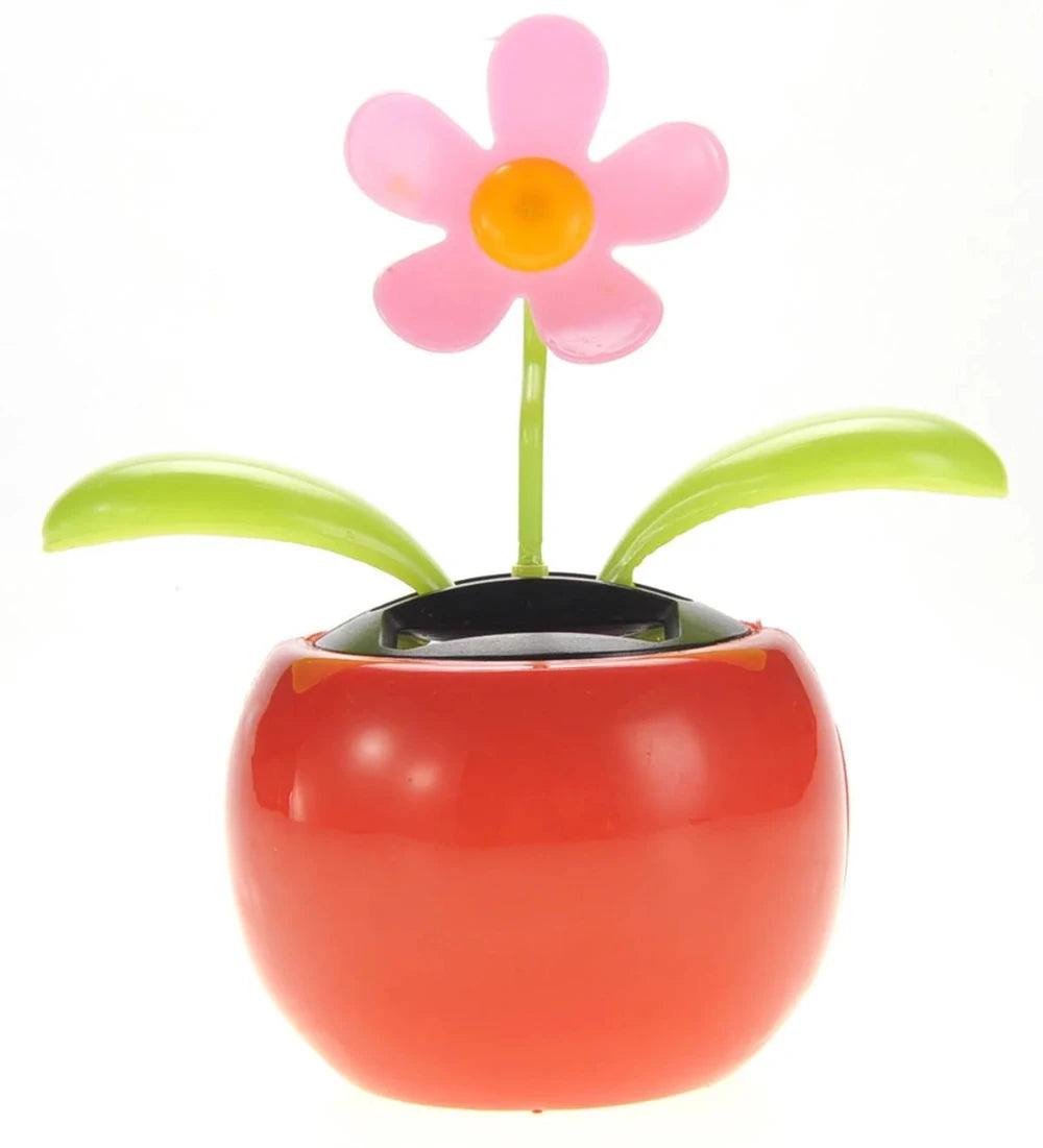 Pink Solar Flower Toy – Dancing Flower Powered by Sunlight