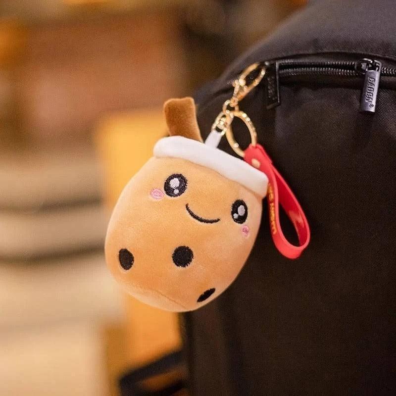 Cute Bubble Tea Keychains 3-Pack for Keys, Bags, and Gifts