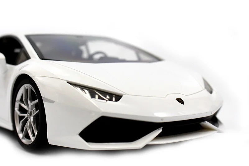 White sports car model on a white background